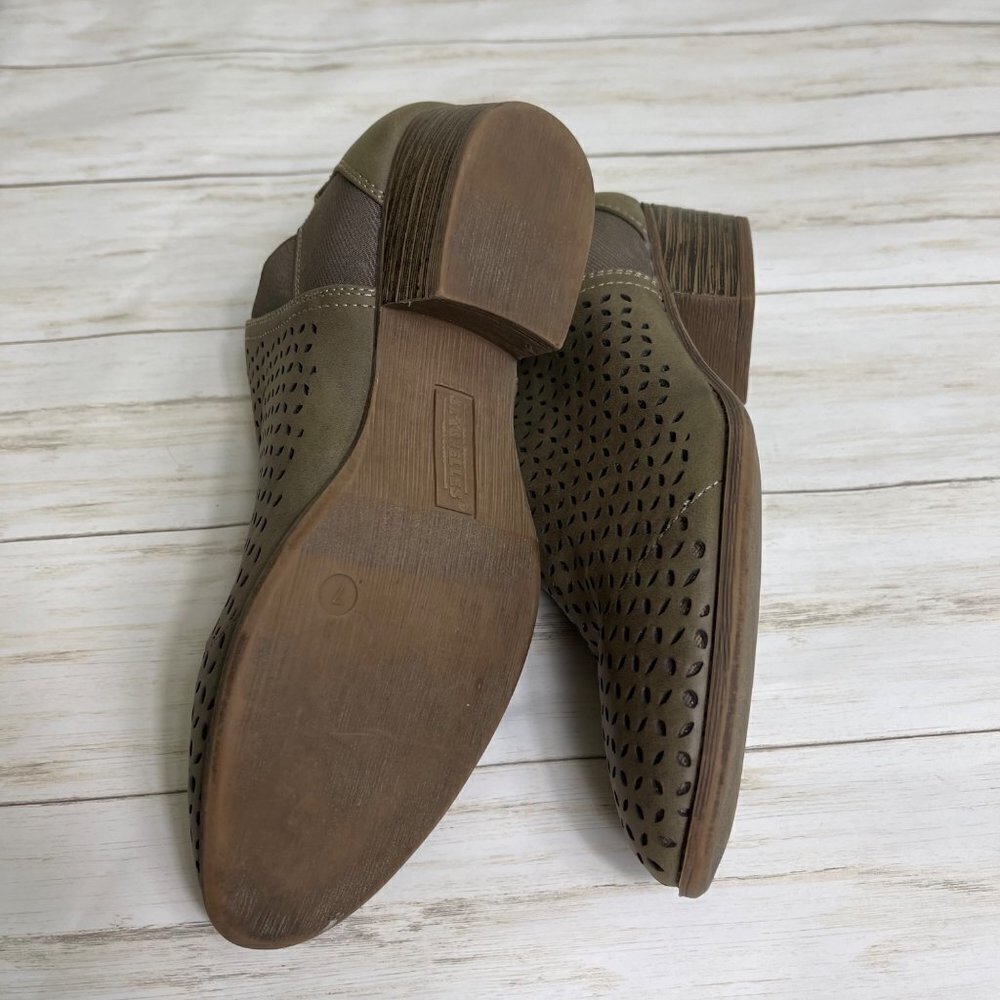 SEYCHELLES Perforated Brown Ankle Boots Size 7 - Picture 7 of 11